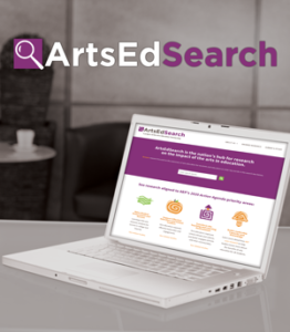 ArtsEdSearch is an online clearinghouse of research focuses on the outcomes of arts education for students and educators